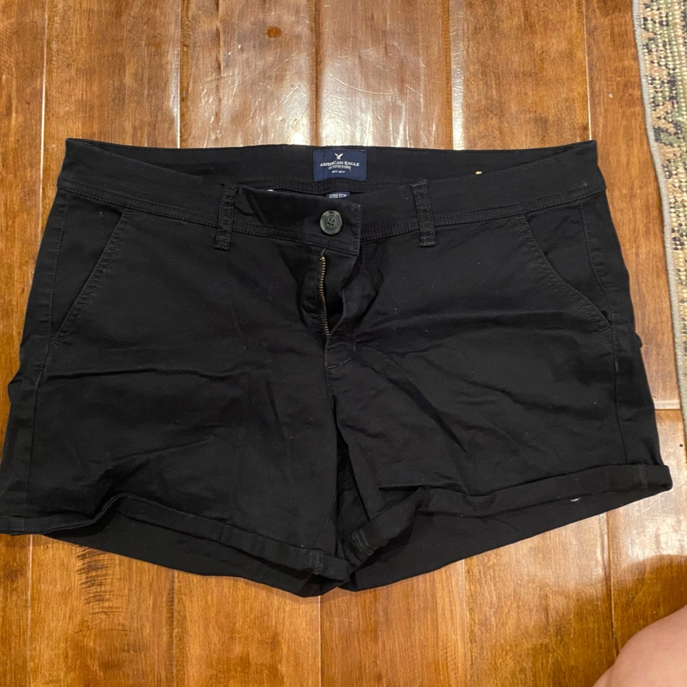 Black Midi AE Shorts